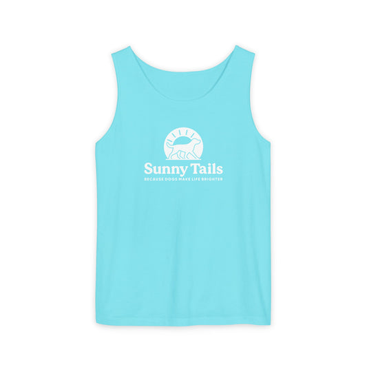 Sunny Tails B&W Logo Tank