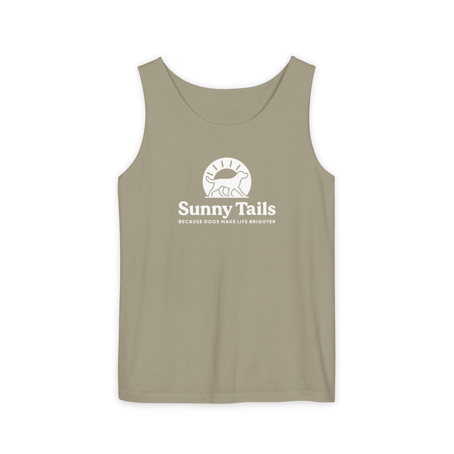 Sunny Tails B&W Logo Tank
