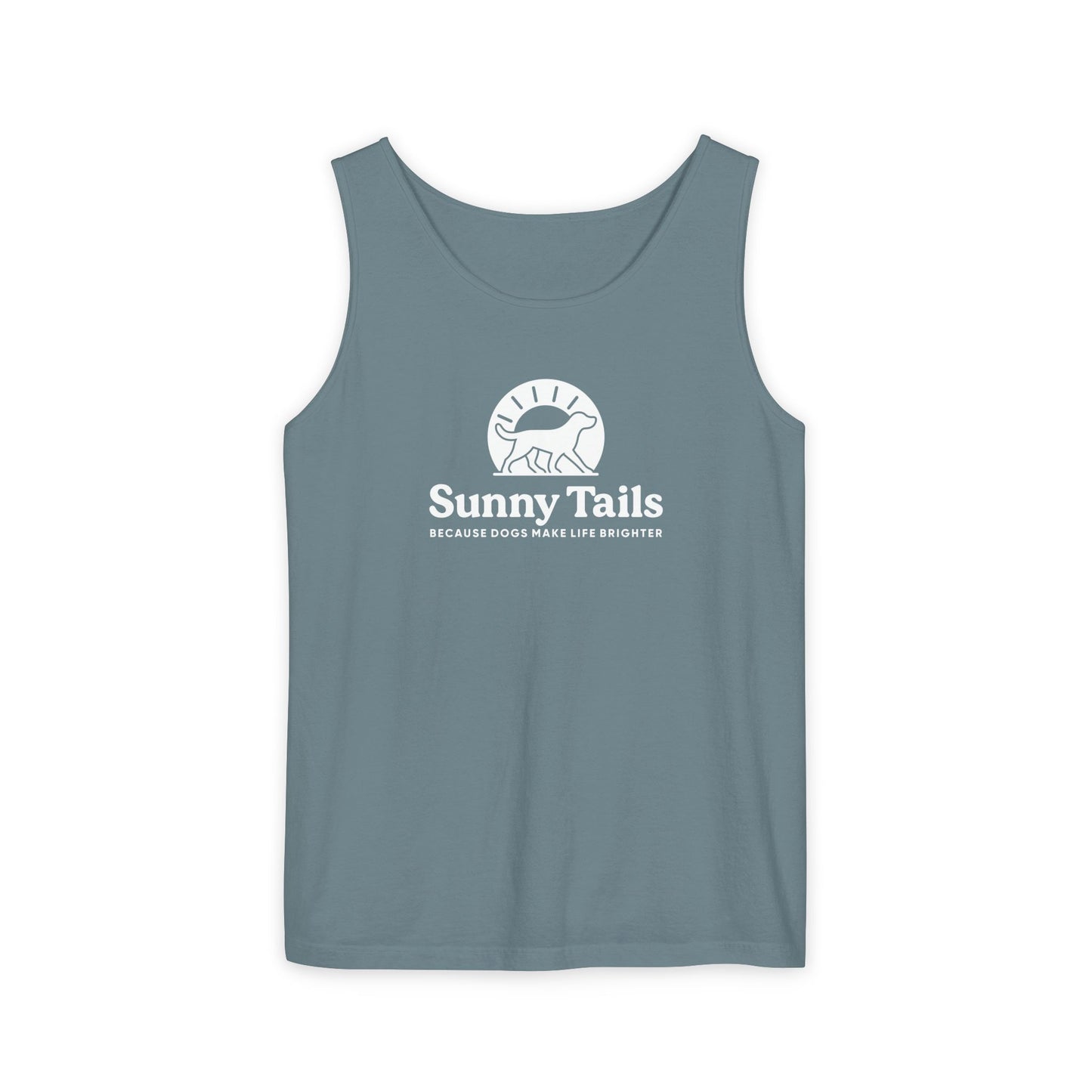 Sunny Tails B&W Logo Tank