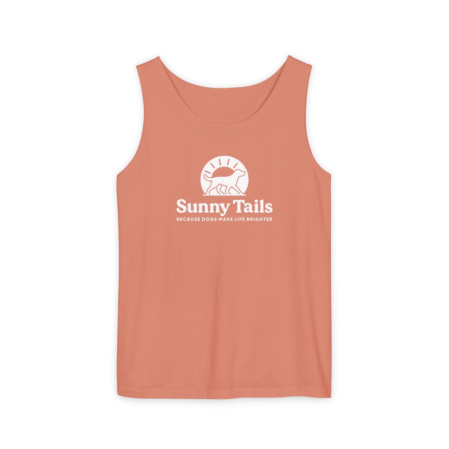 Sunny Tails B&W Logo Tank
