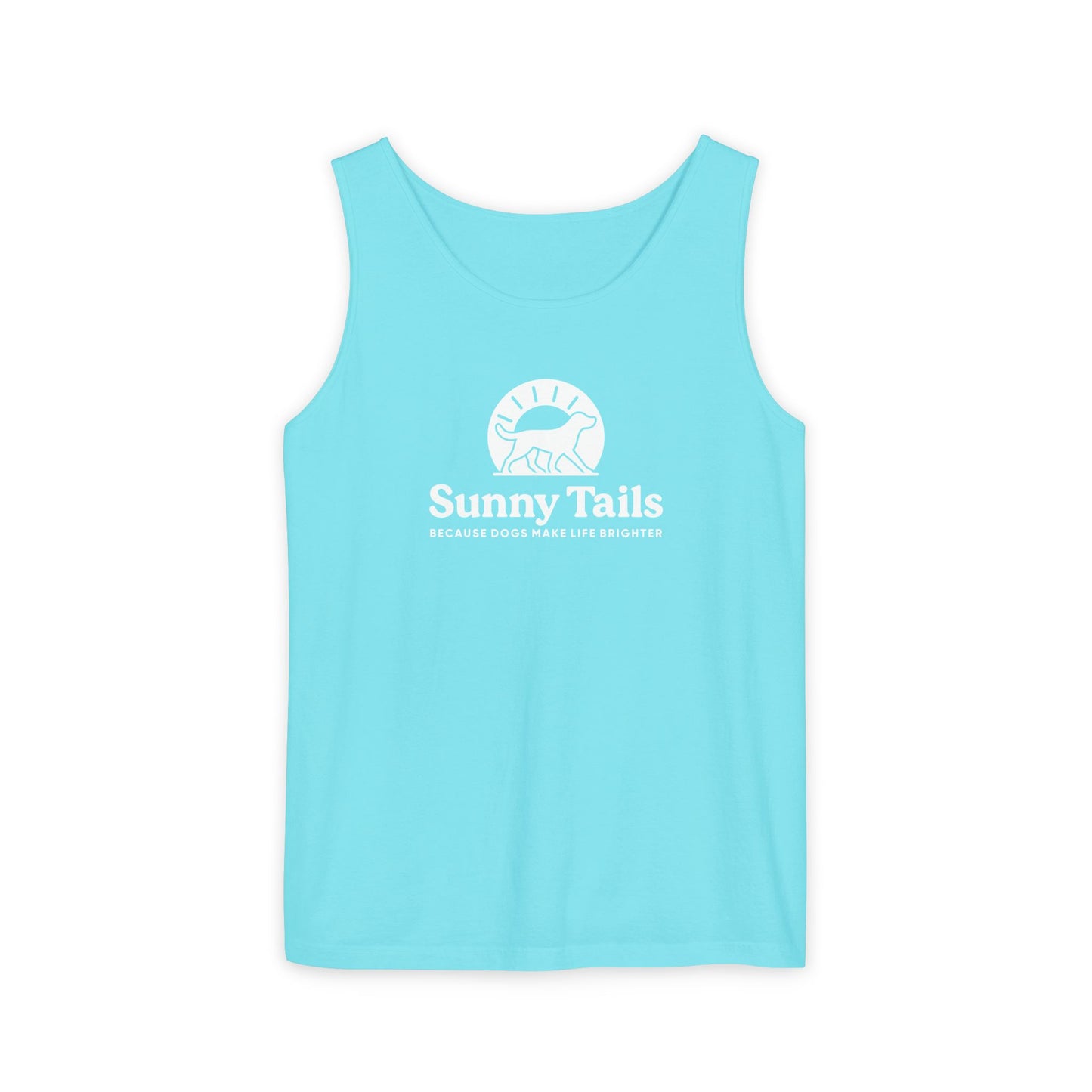 Sunny Tails B&W Logo Tank