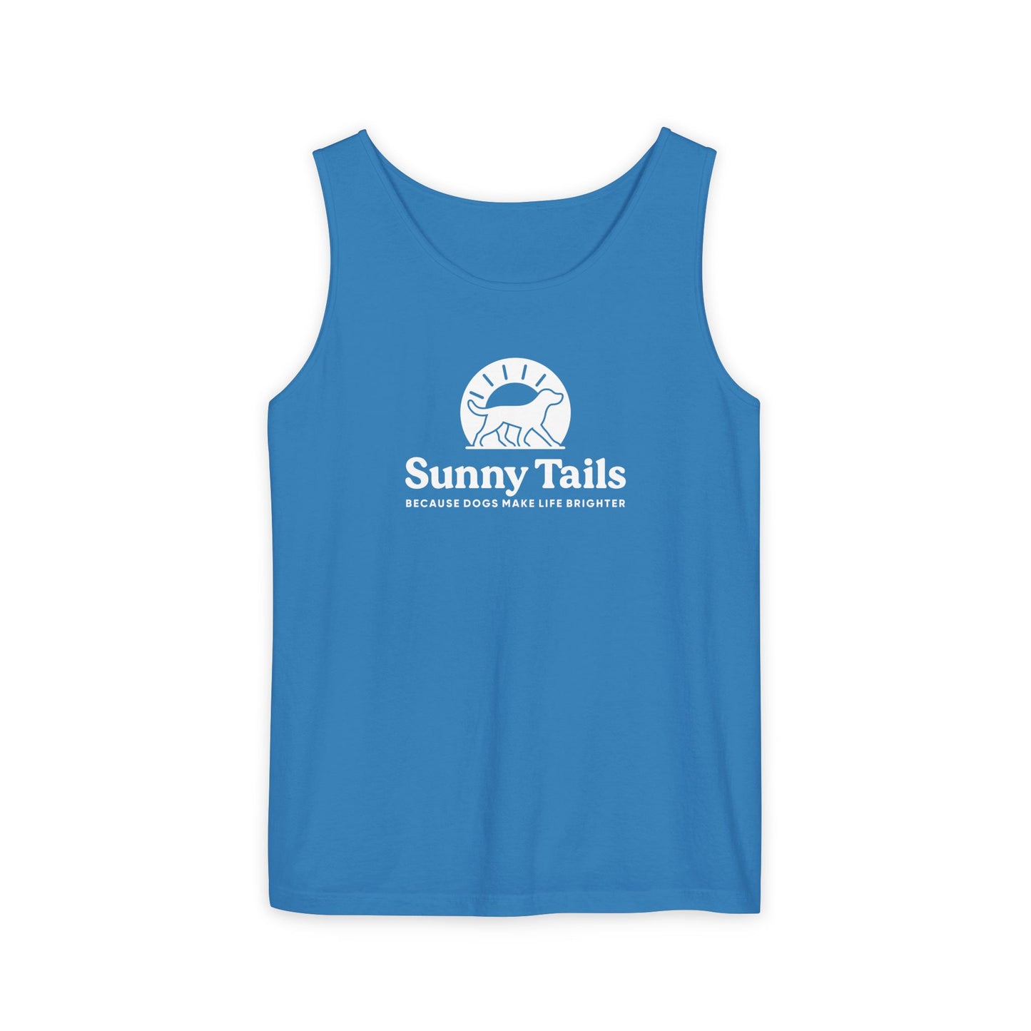 Sunny Tails B&W Logo Tank