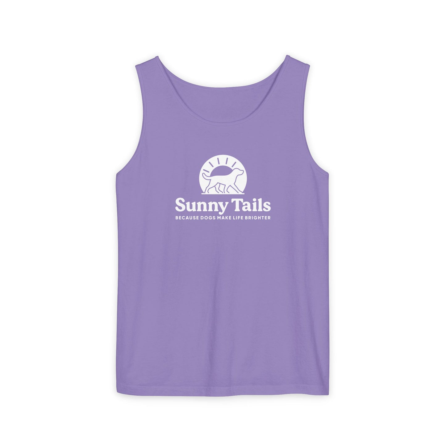 Sunny Tails B&W Logo Tank
