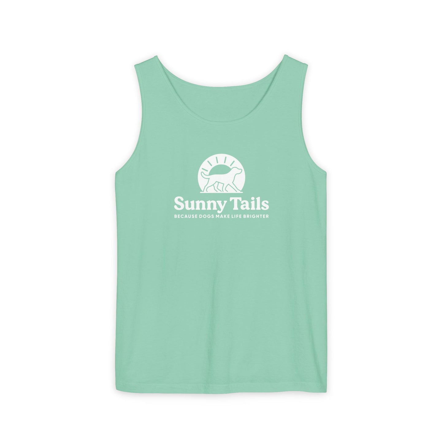 Sunny Tails B&W Logo Tank
