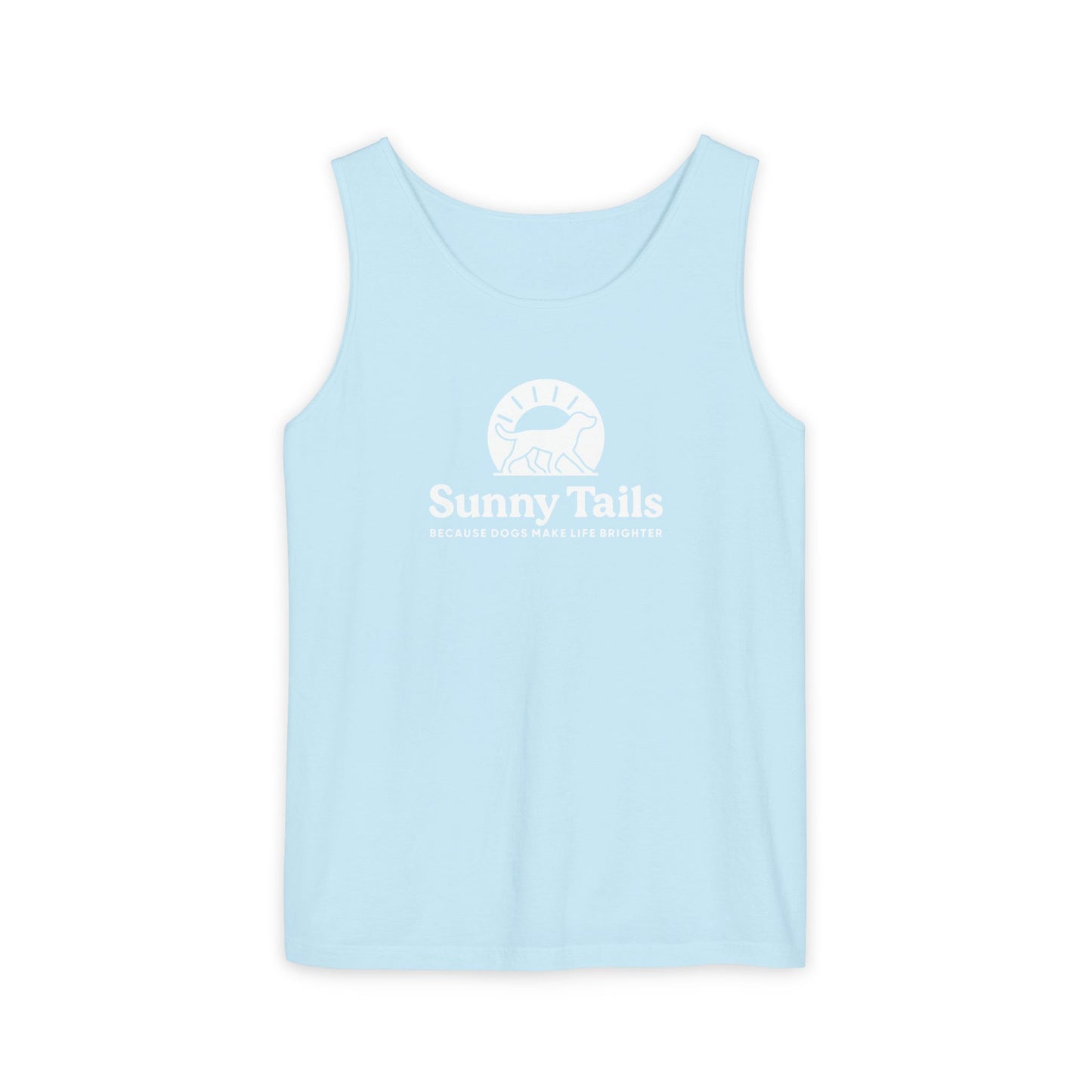 Sunny Tails B&W Logo Tank