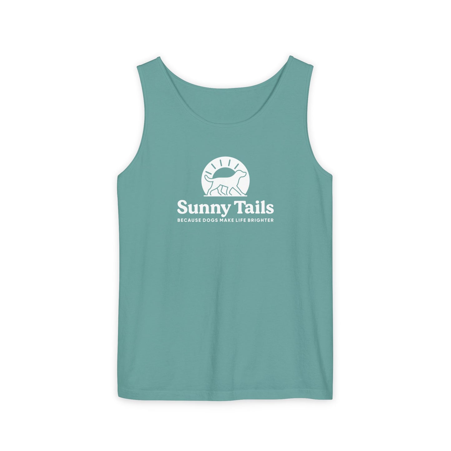 Sunny Tails B&W Logo Tank