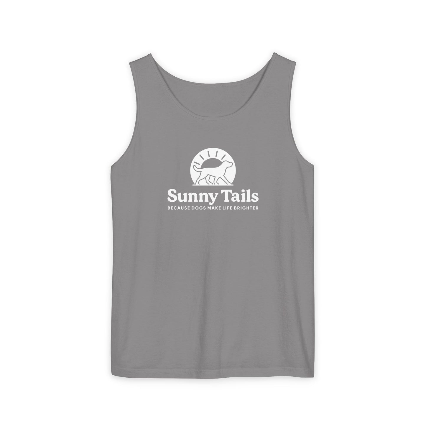 Sunny Tails B&W Logo Tank