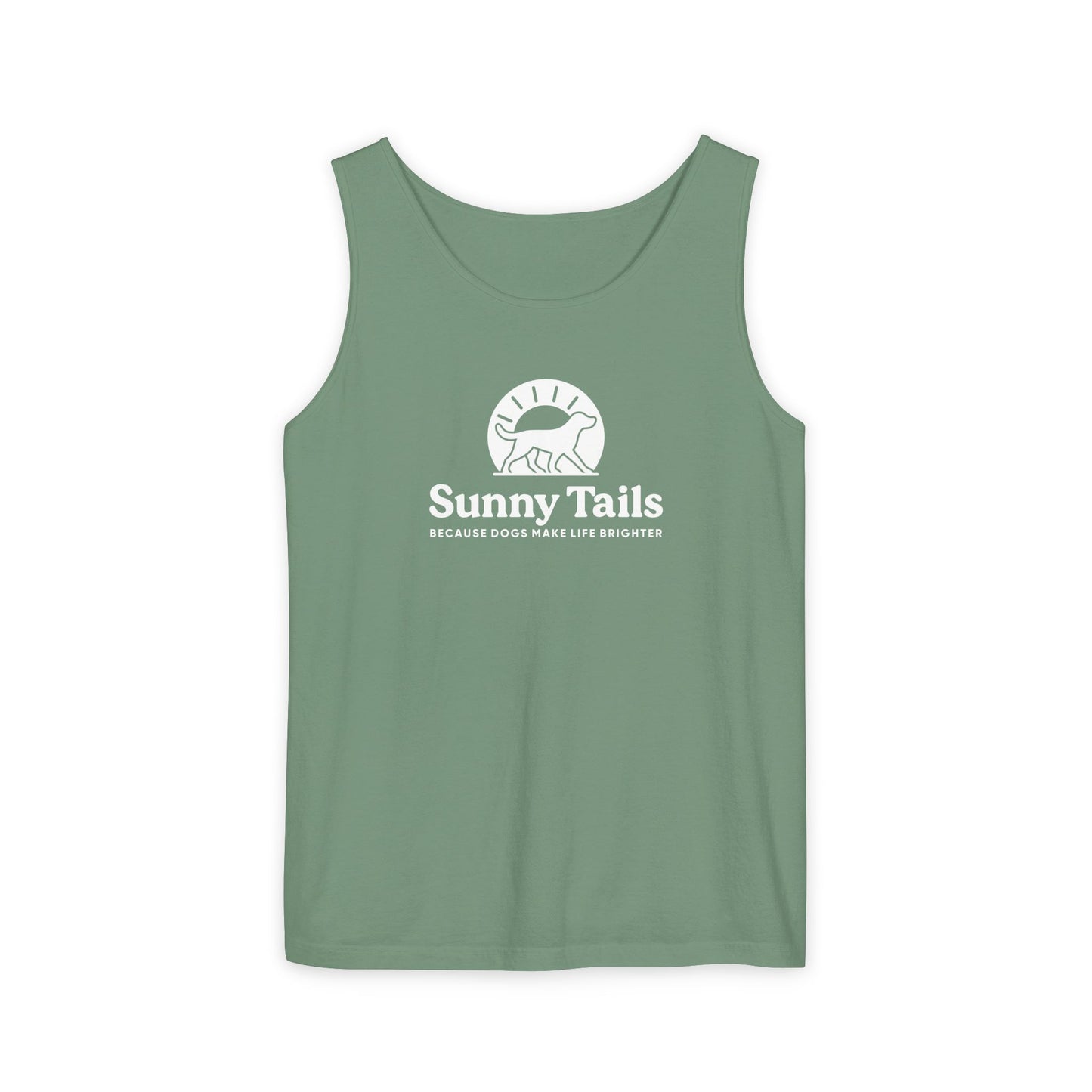 Sunny Tails B&W Logo Tank