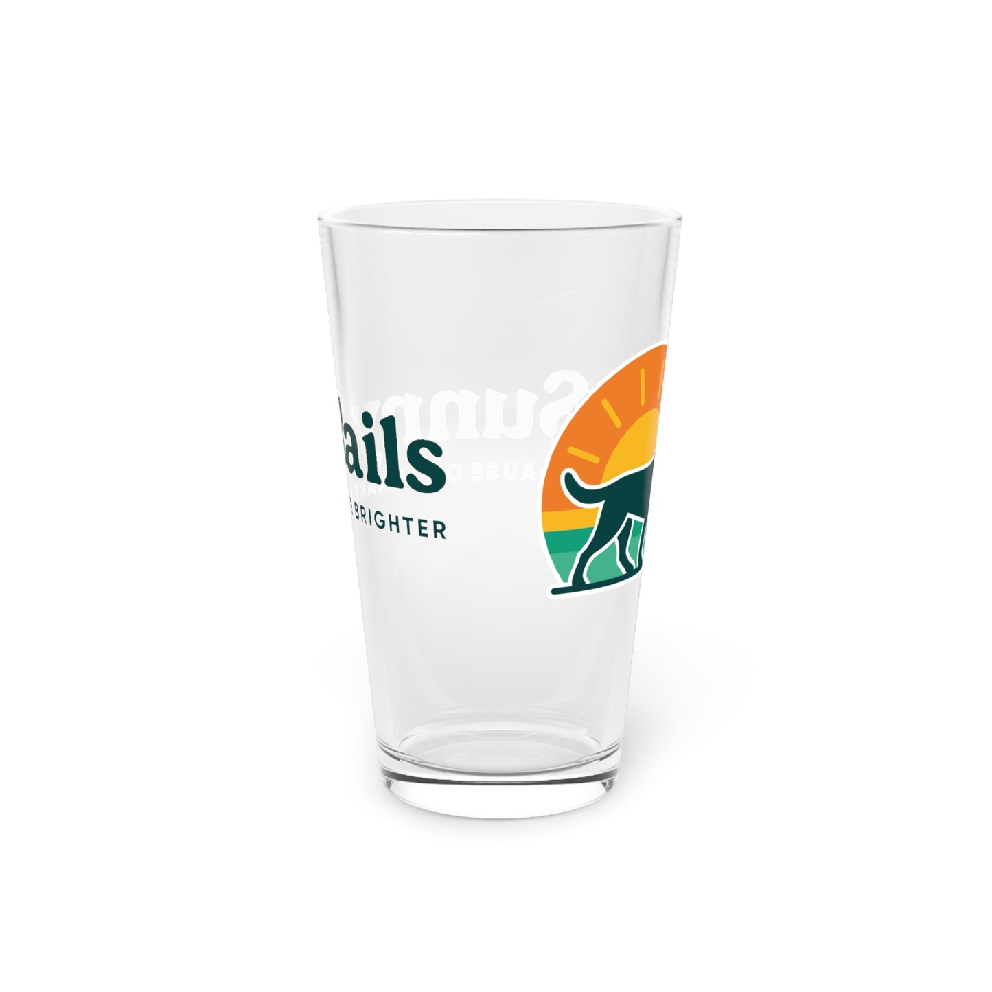 Sunny Tails Pint Glass — 16oz