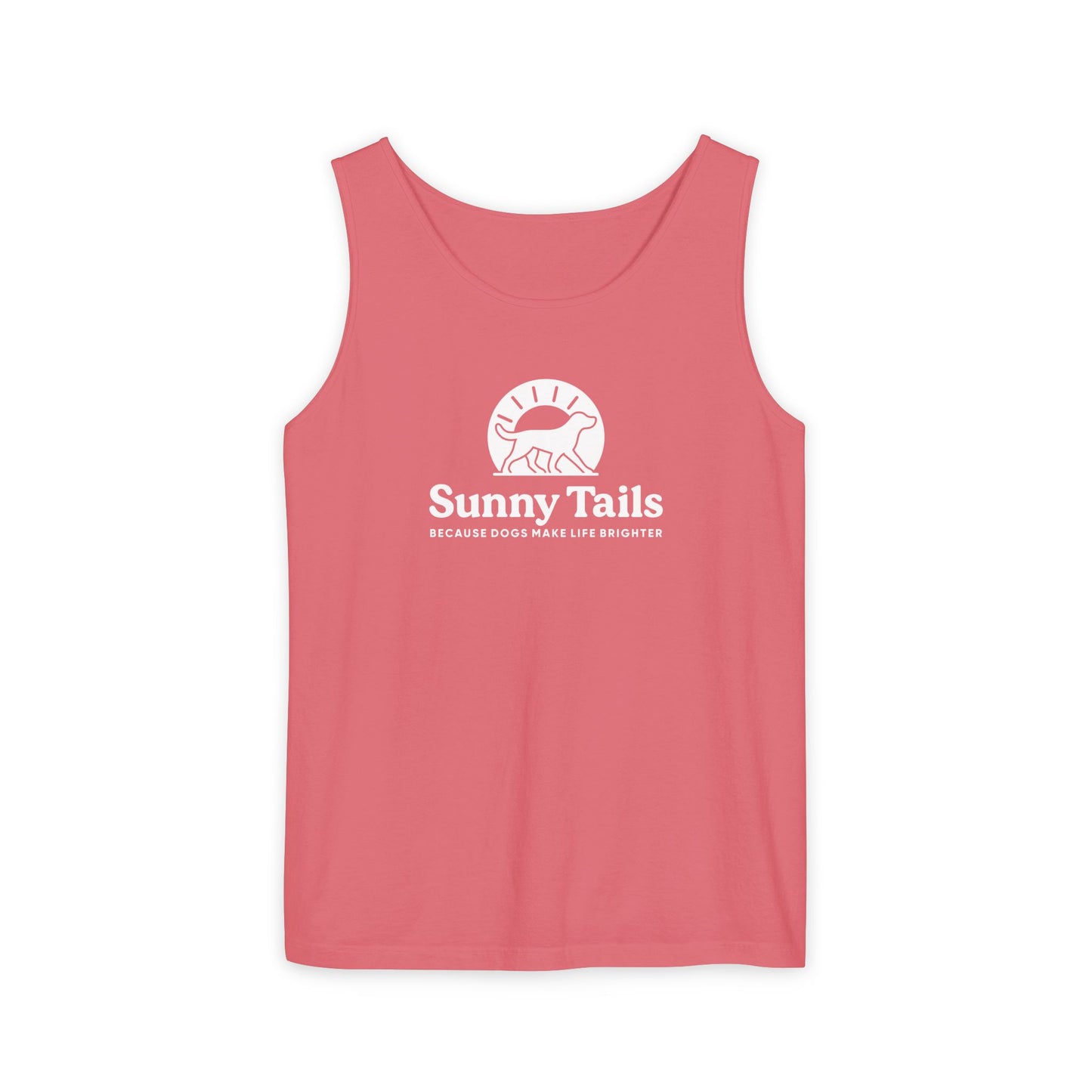 Sunny Tails B&W Logo Tank