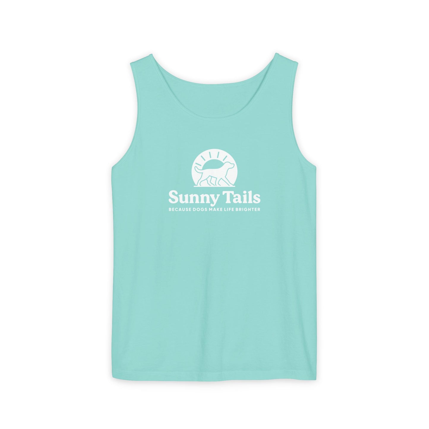 Sunny Tails B&W Logo Tank