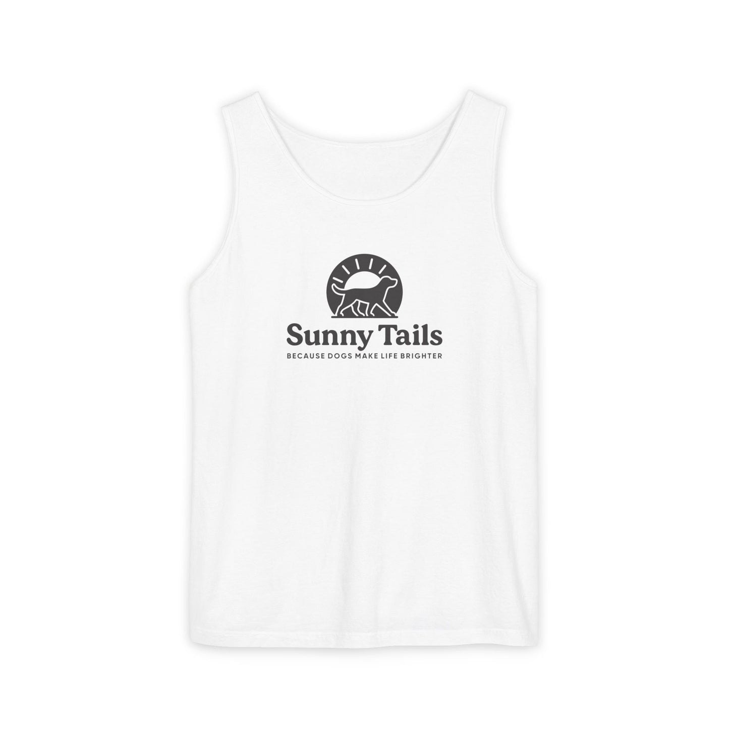 Sunny Tails B&W Logo Tank