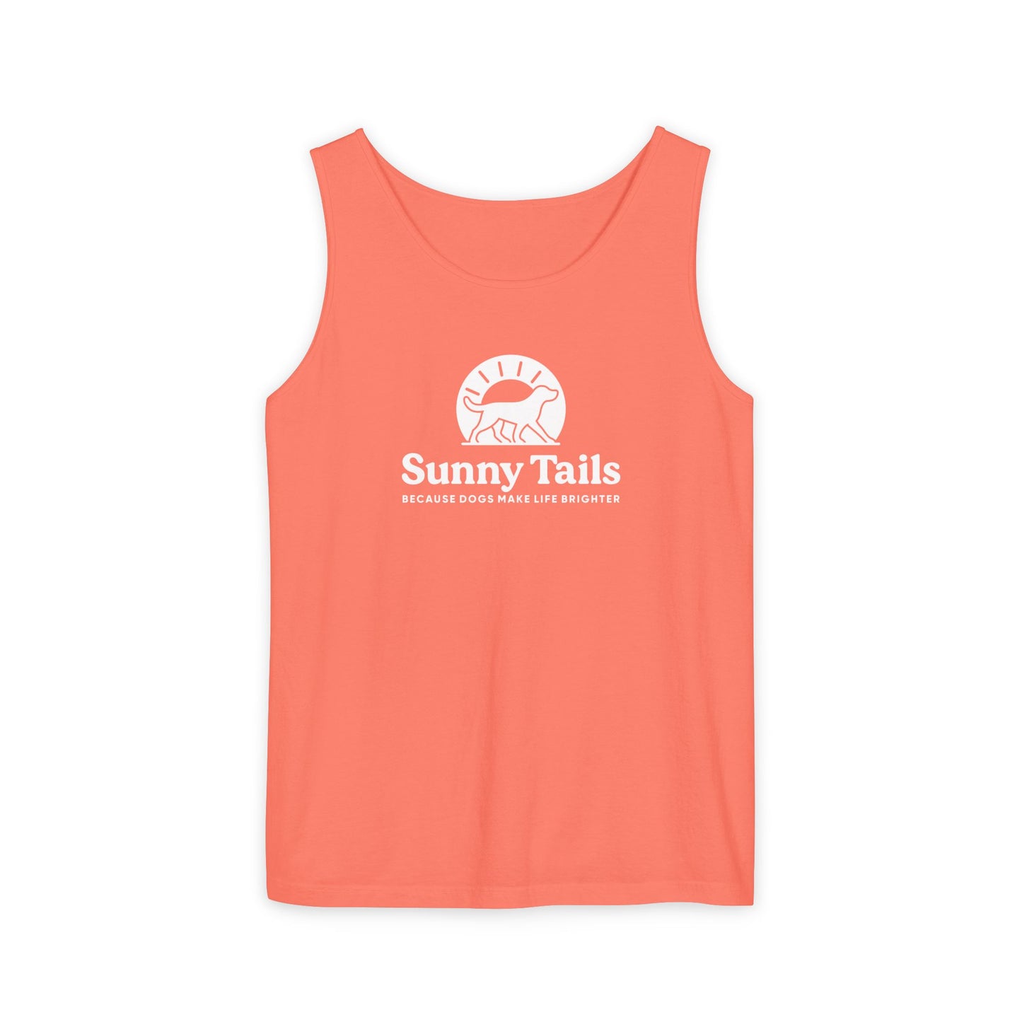 Sunny Tails B&W Logo Tank